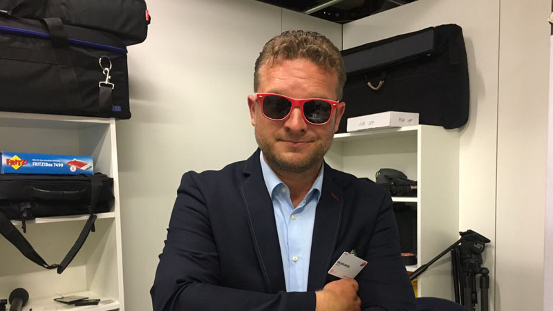 Unser Moderator Volker Groß "backstage"